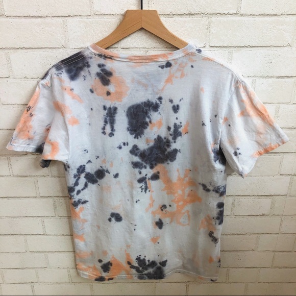 NWOT- TIE DYE Blue and Orange Tie Dye T-Shirt - Picture 5 of 6